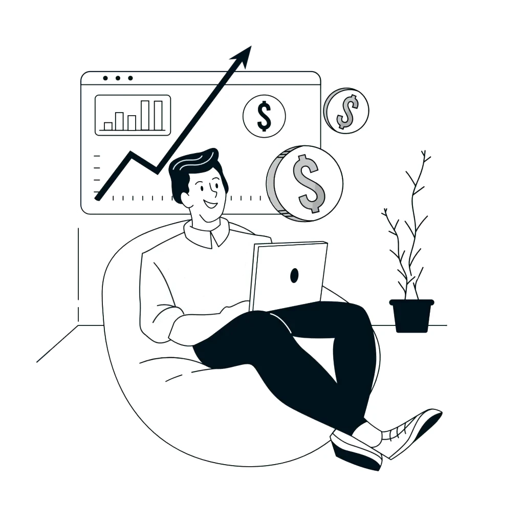 Illustration Croissance des Revenus – Concept Performance Financière